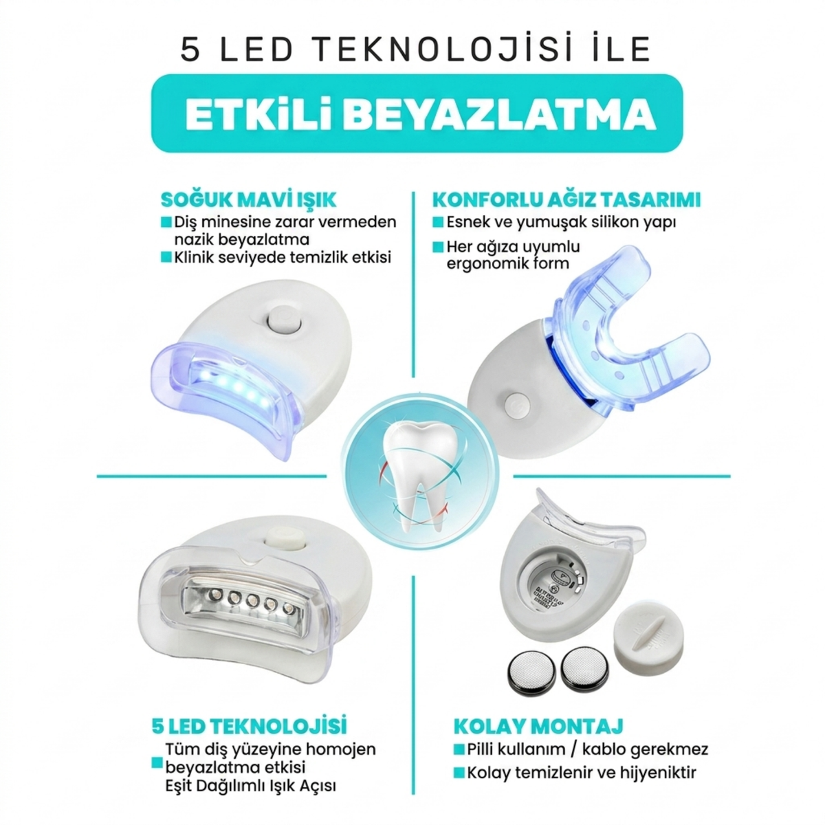 Profesyonel LED Diş Beyazlatma Seti